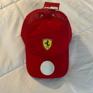 NWT red Ferrari baseball hat